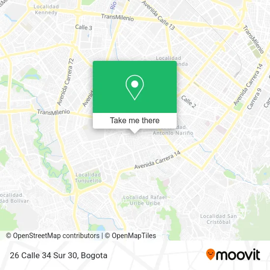 26 Calle 34 Sur 30 map