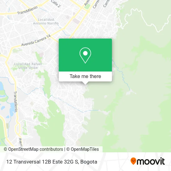 12 Transversal 12B Este 32G S map