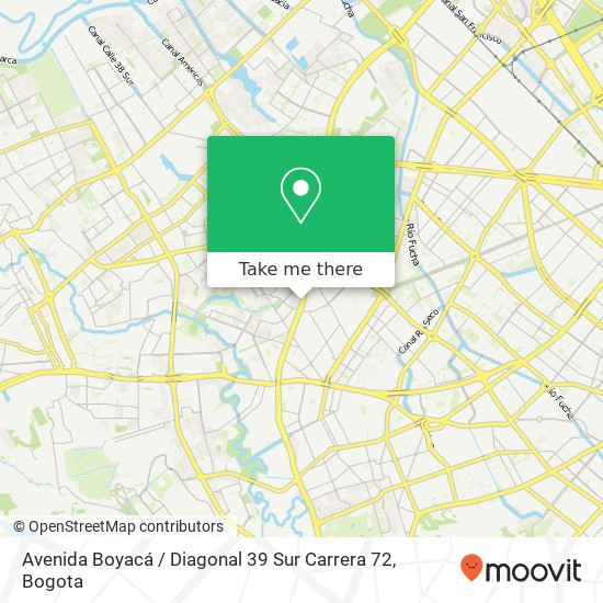 Avenida Boyacá / Diagonal 39 Sur Carrera 72 map