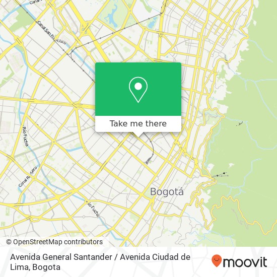 Mapa de Avenida General Santander / Avenida Ciudad de Lima