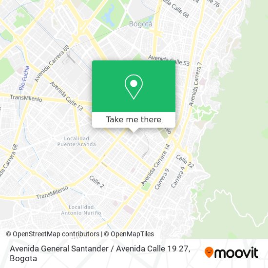 Avenida General Santander / Avenida Calle 19 27 map