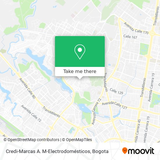 Credi-Marcas A. M-Electrodomésticos map