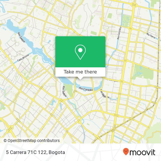 Mapa de 5 Carrera 71C 122