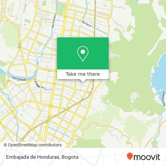Embajada de Honduras map