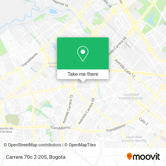 Carrera 70c 2-20S map