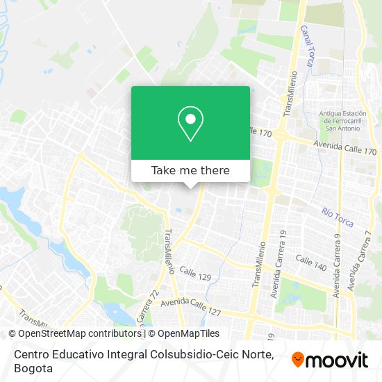 Centro Educativo Integral Colsubsidio-Ceic Norte map
