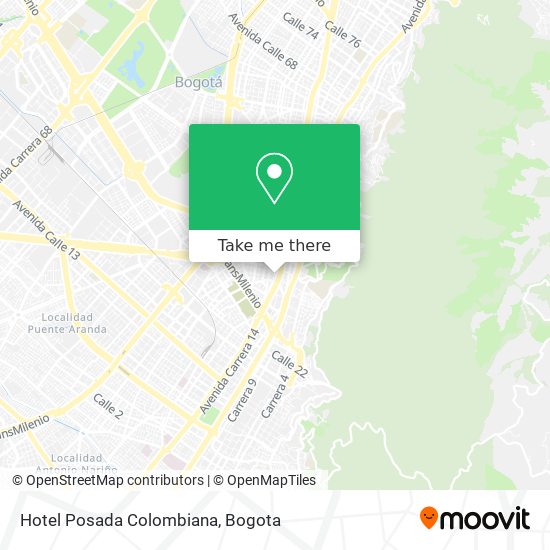 Hotel Posada Colombiana map