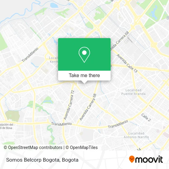 Mapa de Somos Belcorp Bogota
