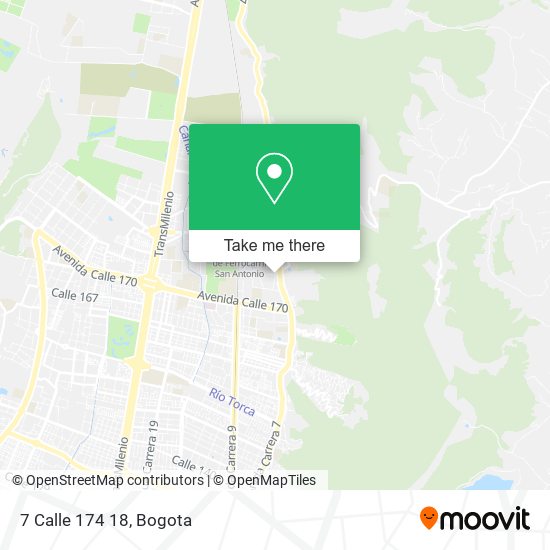 Mapa de 7 Calle 174 18