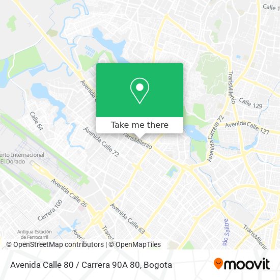 Avenida Calle 80 / Carrera 90A 80 map