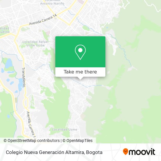 Colegio Nueva Generación Altamira map
