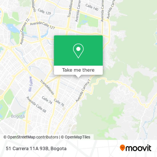 Mapa de 51 Carrera 11A 93B