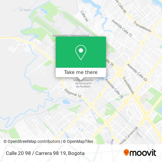 Calle 20 98 / Carrera 98 19 map