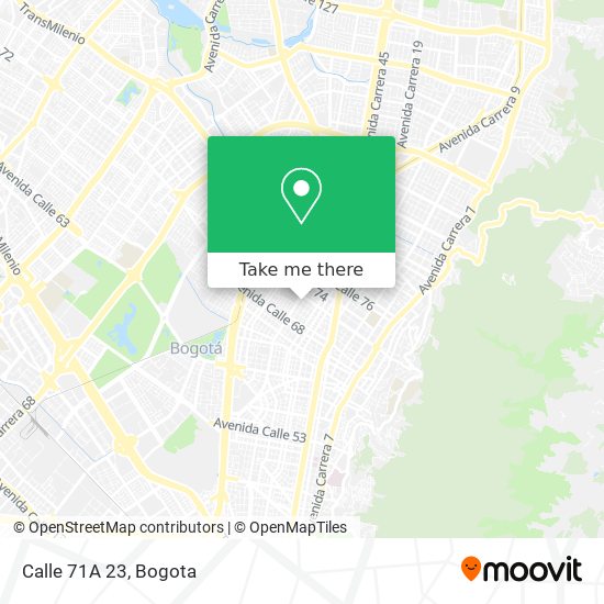 Calle 71A 23 map