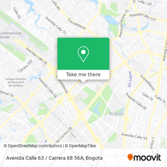 Avenida Calle 63 / Carrera 68 56A map