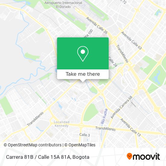 Carrera 81B / Calle 15A 81A map