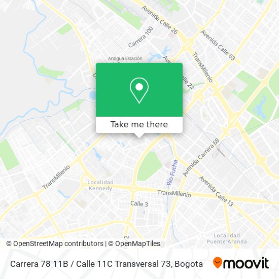 Carrera 78 11B / Calle 11C Transversal 73 map