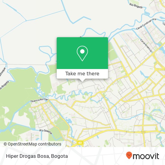 Hiper Drogas Bosa map