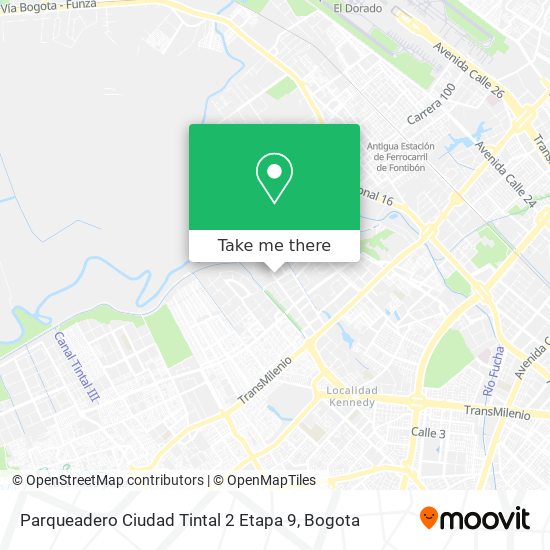 Parqueadero Ciudad Tintal 2 Etapa 9 map