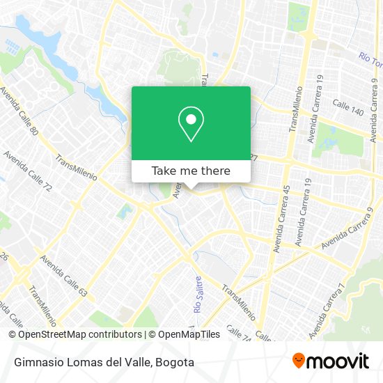 Gimnasio Lomas del Valle map