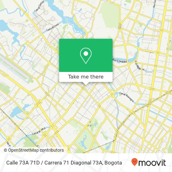 Mapa de Calle 73A 71D / Carrera 71 Diagonal 73A
