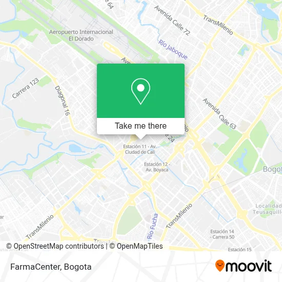 FarmaCenter map