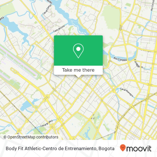 Mapa de Body Fit Athletic-Centro de Entrenamiento