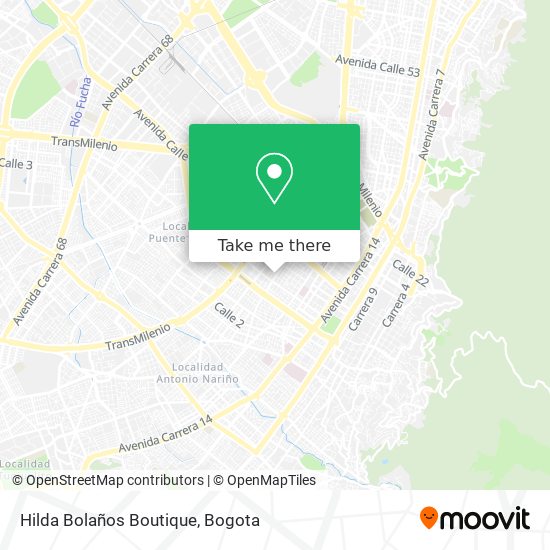 Hilda Bolaños Boutique map