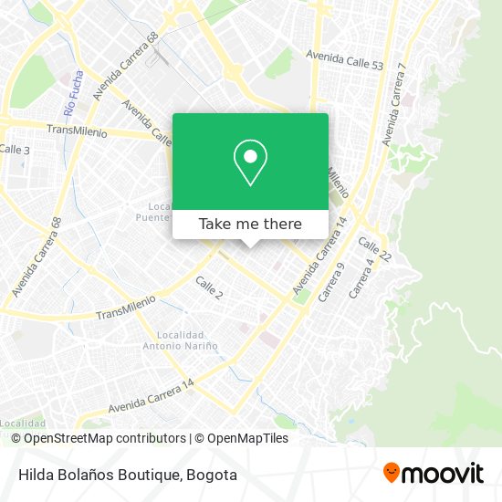 Mapa de Hilda Bolaños Boutique