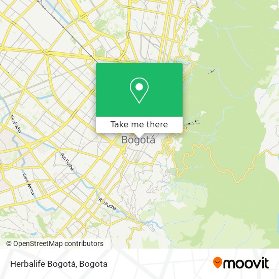 Mapa de Herbalife Bogotá