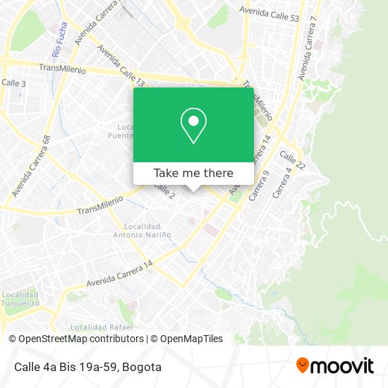 Mapa de Calle 4a Bis 19a-59