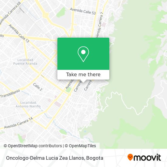 Oncologo-Delma Lucia Zea Llanos map