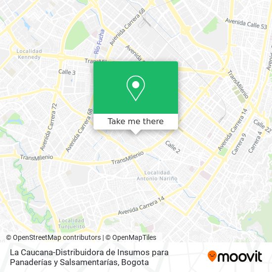 La Caucana-Distribuidora de Insumos para Panaderías y Salsamentarías map