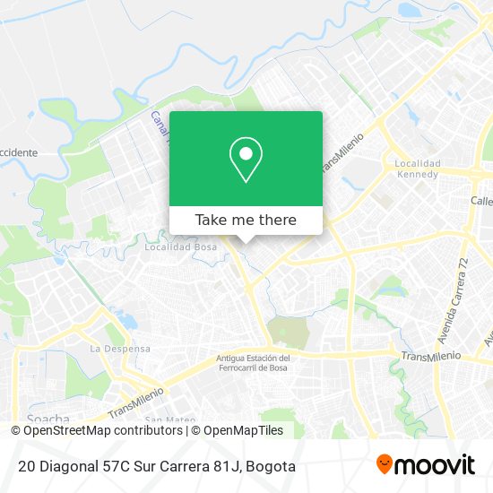 20 Diagonal 57C Sur Carrera 81J map