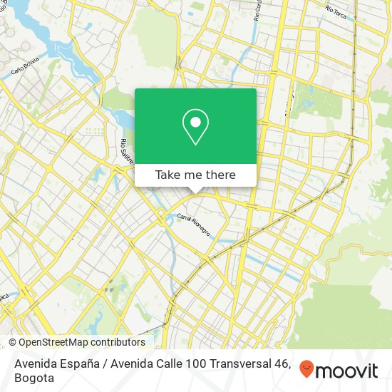 Avenida España / Avenida Calle 100 Transversal 46 map