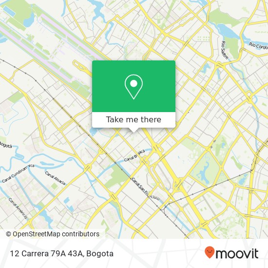 Mapa de 12 Carrera 79A 43A