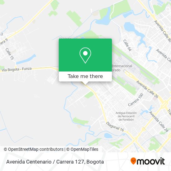 Avenida Centenario / Carrera 127 map