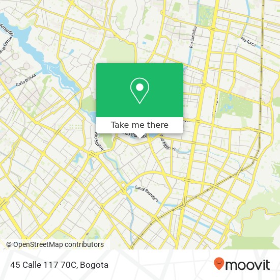 Mapa de 45 Calle 117 70C