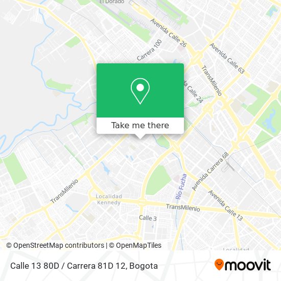 Calle 13 80D / Carrera 81D 12 map