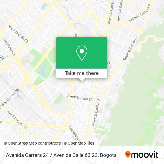 Mapa de Avenida Carrera 24 / Avenida Calle 63 23