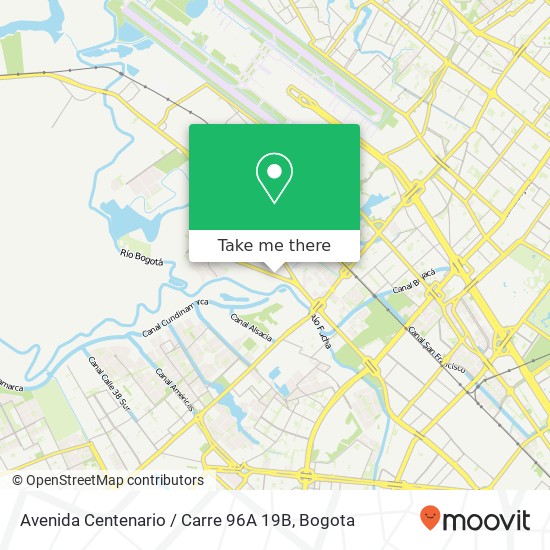 Avenida Centenario / Carre 96A 19B map