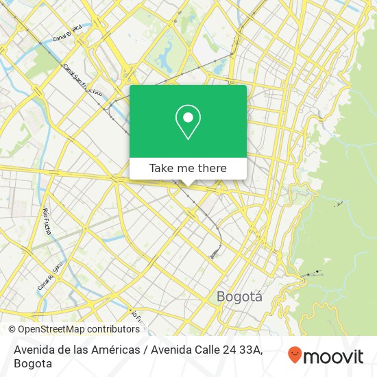 Avenida de las Américas / Avenida Calle 24 33A map