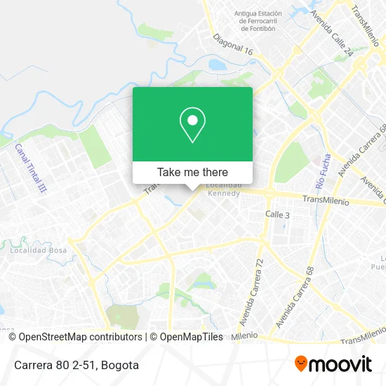 Carrera 80 2-51 map