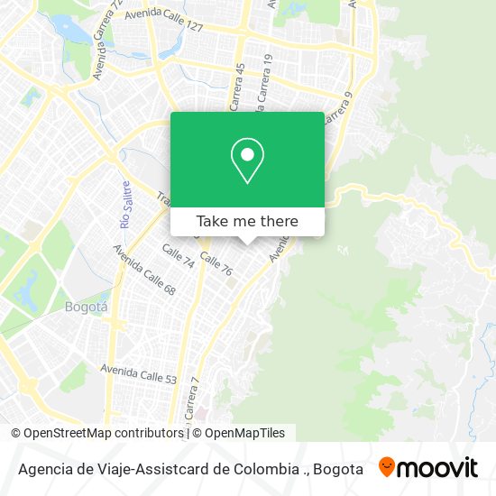 Agencia de Viaje-Assistcard de Colombia . map