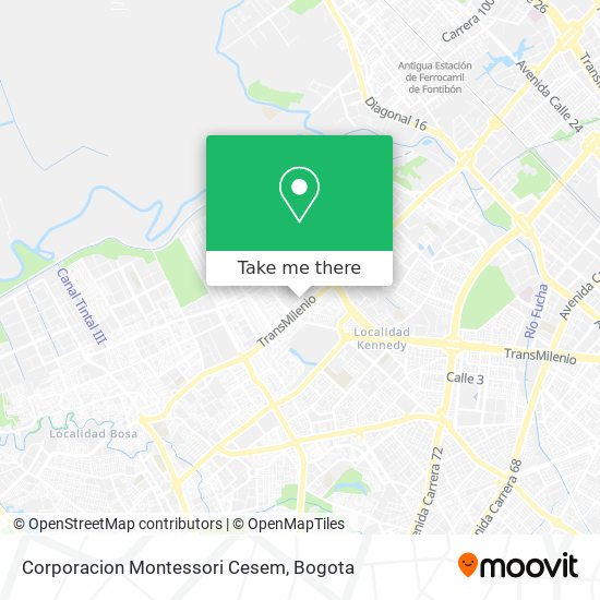 Mapa de Corporacion Montessori Cesem