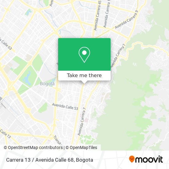 Carrera 13 / Avenida Calle 68 map