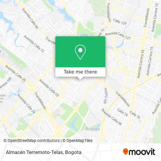 Almacén Terremoto-Telas map