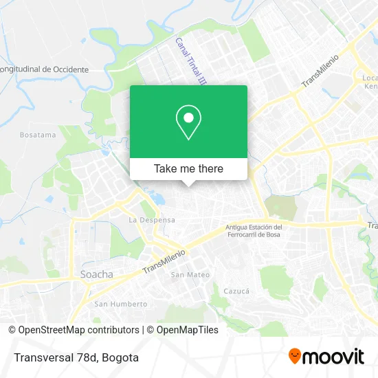 Mapa de Transversal 78d