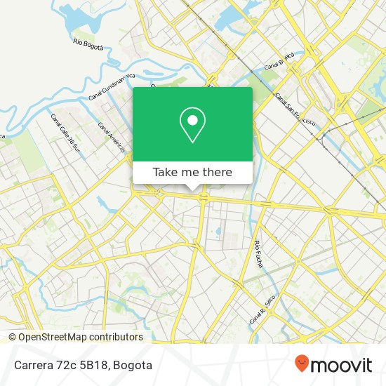 Mapa de Carrera 72c 5B18