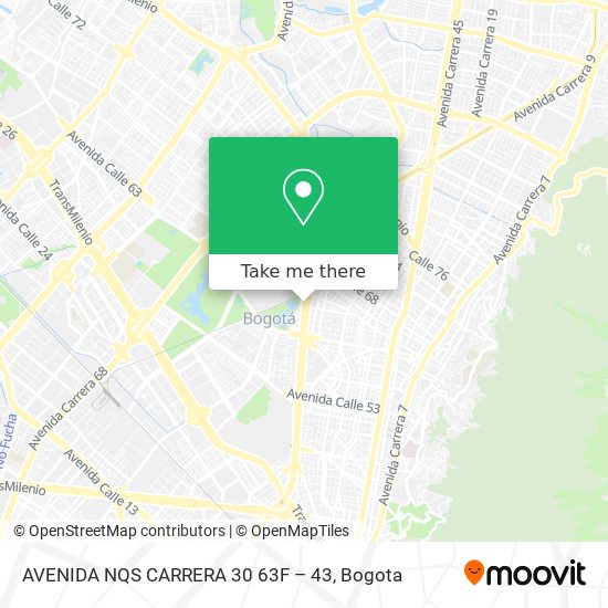 AVENIDA NQS CARRERA 30 63F – 43 map